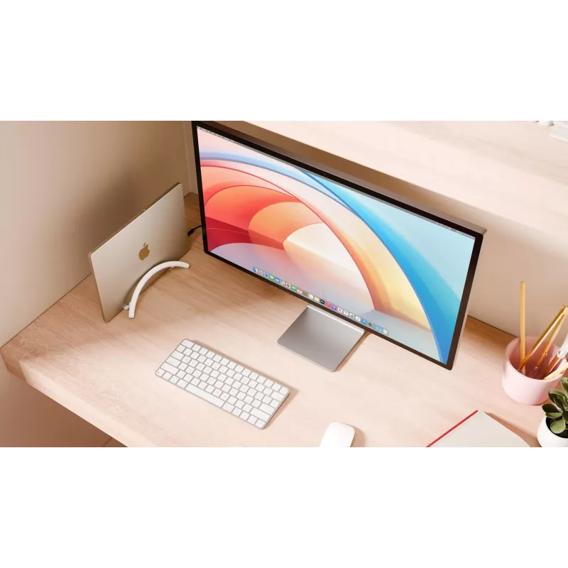 Twelve South BookArc Flex vertikalus stovas nešiojamam kompiuteriui, skirtas MacBook - baltas