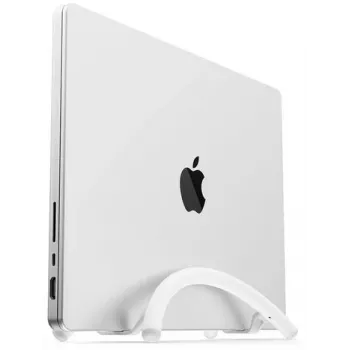 Twelve South BookArc Flex vertikalus stovas nešiojamam kompiuteriui, skirtas MacBook - baltas