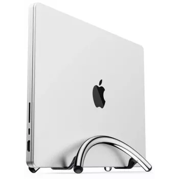 Twelve South BookArc Flex vertikalus stovas nešiojamam kompiuteriui, skirtas MacBook - chromuotas