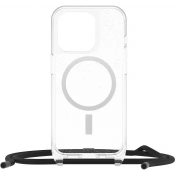 OtterBox React Series Dėklas, skirtas Apple iPhone 15 Pro - Stardust Clear Glitter - suderinamas su MagSafe