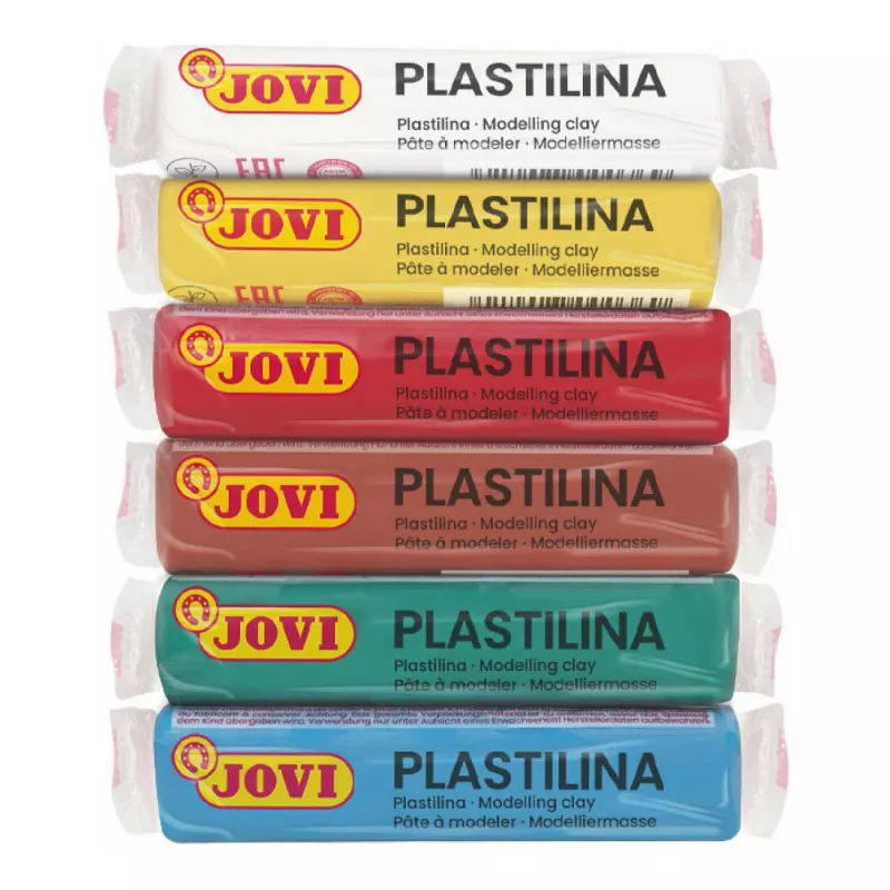 JOVI Plastilina Modelavimo Molis 6 Spalvų 15g Kiekviena 90g Iš Viso