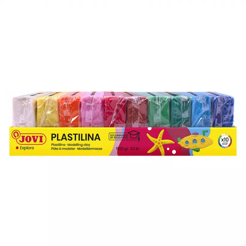 JOVI Plastilina Modelino Molis 10 Spalvų po 150 g