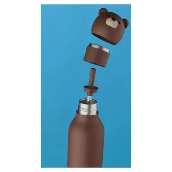 Asobu Bestie Brown Bear 460 ml vaikų termosas