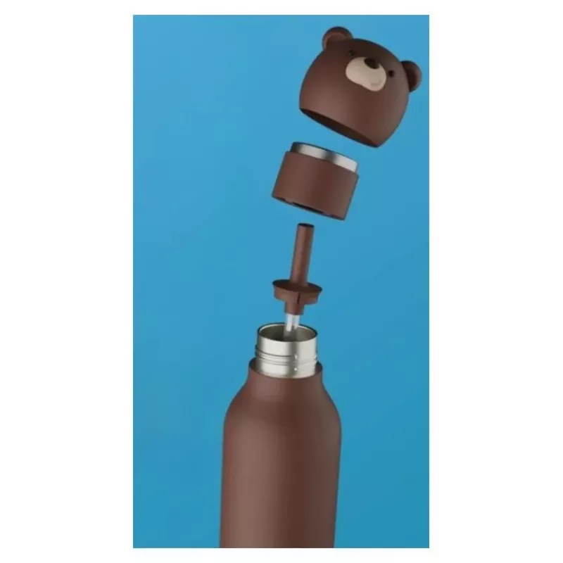 Asobu Bestie Brown Bear 460 ml vaikų termosas