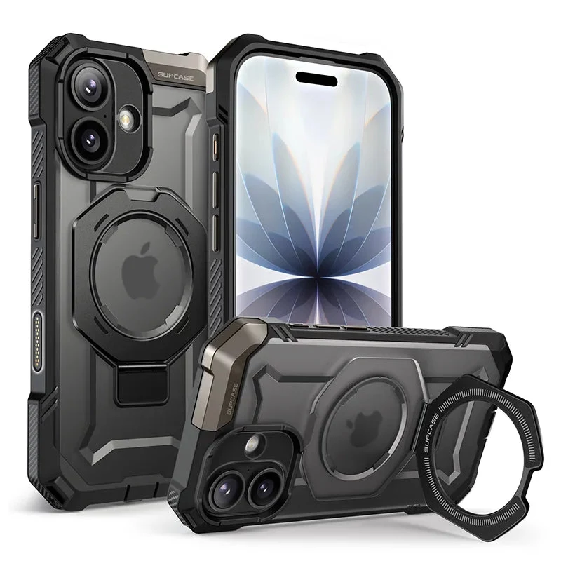 SUPCASE UB Grip Mag MagSafe dėklas iPhone 17, juodas