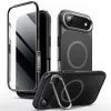 SUPCASE i-Blason Ares Flip MagSafe dėklas su integruota ekrano apsauga, skirtas Apple iPhone Air, juodas