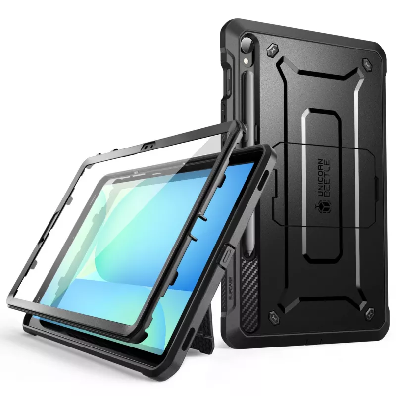 Supcase Unicorn Beetle Pro for Samsung Galaxy Tab S9 / S9 FE / S10 FE / S10 Lite, Black