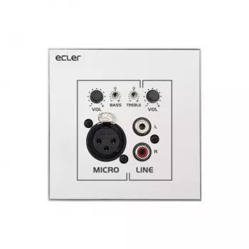 Kindermann WPaMIX-T Wall Panel XLR/RCA Volume/Mix