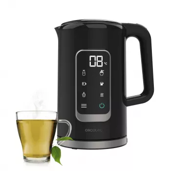Cecotec ThermoSense 500 Touch elektrinis virdulys, 1,7 L, 2200 W, juodas