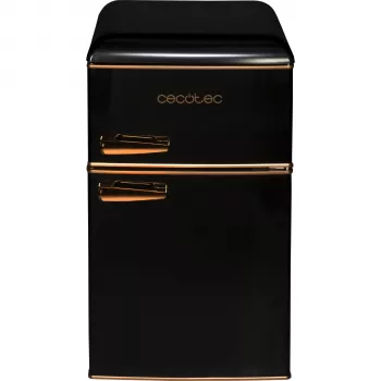 CECOTEC Bolero CoolMarket 2D Origin 86 Black E Combi Refrigerator, 269 L, Total No Frost, Energy Class E