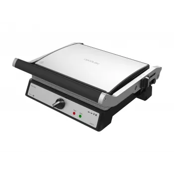 Cecotec Rock'nGrill Multi 2400 UltraRapid 2400W elektrinis kontaktinis grilis su RockStone nelimpančia danga, reguliuojamu termostatu, nuimamomis plokštėmis, tinkamomis plauti indaplovėje, nerūdijančio plieno