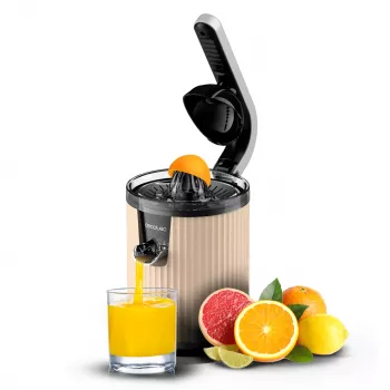 Cecotec Xqueeze RetroJuice 600 Lėtas Sulčiaspaudė 600W Smėlio Spalvos