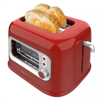 Cecotec RetroVision Red Toaster 850W 2 Slots