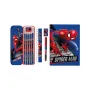 KIDS 11-in-1 Spider-Man mokyklinis raštinės reikmenų rinkinys su penaline, spalvotais pieštukais, A5 sąsiuviniu ir dar daugiau