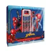 KIDS 11-in-1 Spider-Man mokyklinis raštinės reikmenų rinkinys su penaline, spalvotais pieštukais, A5 sąsiuviniu ir dar daugiau