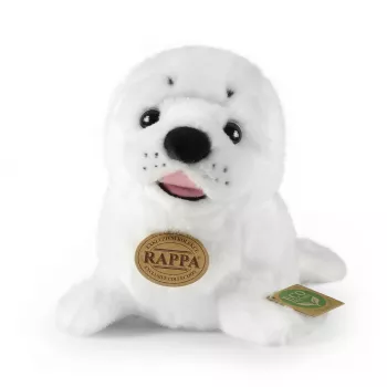 Rappa Realistic Plush Seal White 25 cm Eco-Friendly