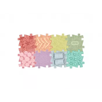 Muffik Orthopedic Sensory Mat Set 8-in-1 Rainbow 8 Puzzle Pieces Sensory Play Mat MFK-106