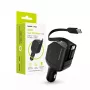 Mobile Origin 90W Car Charger CA22 USB-C+USB-A su 2x 60cm kabeliais