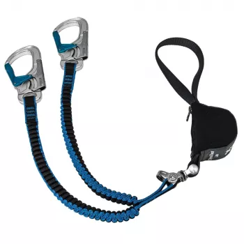 Rock Empire Dynatwist Lite Via Ferrata Lanyard - Aqua