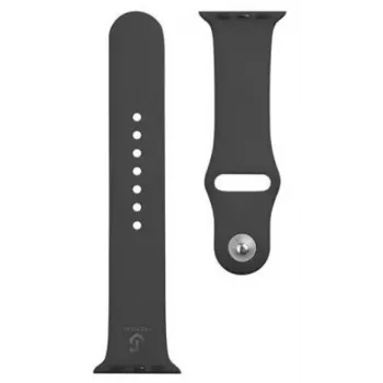 Tactical silikono apyrankė Apple Watch 1/2/3/4/5/6/7/SE 38/40/41mm juoda