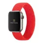 Tactical Braided String Band iš pintos nailono juostelės Apple Watch 1/2/3/4/5/6/7/SE 42/44/45mm M dydžio raudona