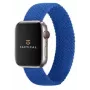 Tactical Braided String Band iš pintos nylon medžiagos Apple Watch 1/2/3/4/5/6/7/SE 42/44/45mm M dydis, mėlyna