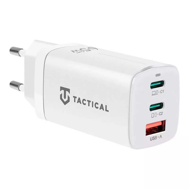 Tactical Adapter FlashBang GaN White 65W USB-C Charger