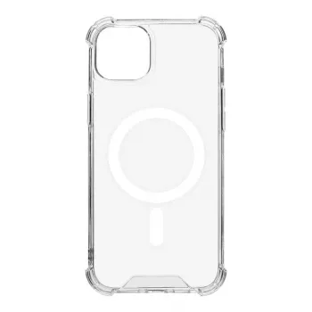 Tactical Back Cover MagForce Plyo, skirtas iPhone 15 Plus, permatomas