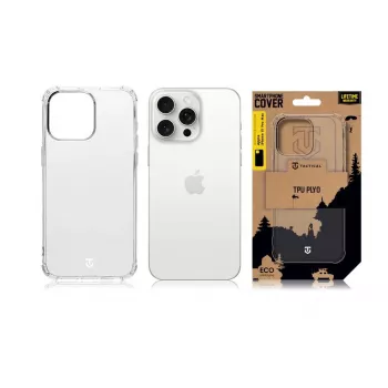Tactical Plyo TPU galinis dangtelis iPhone 15 Pro telefonui, permatomas