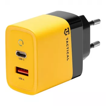 Tactical Microgrid GaN 45W Yellow Wall Charger su USB-C