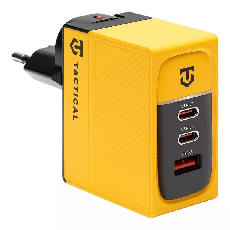 Įkroviklis „Tactical Nett Warrior GaN 100W Yellow Charger“