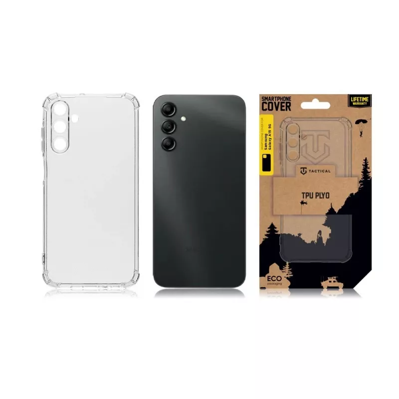 Tactical galinis dangtelis TPU Plyo, skirtas Samsung Galaxy A15 5G, permatomas
