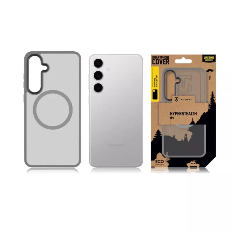 Tactical Back Cover MagForce Hyperstealth, skirtas Samsung Galaxy S24+ – šviesiai pilkas