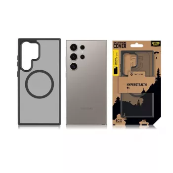Tactical Back Cover MagForce Hyperstealth Galaxy S24 Ultra Asphalt Black