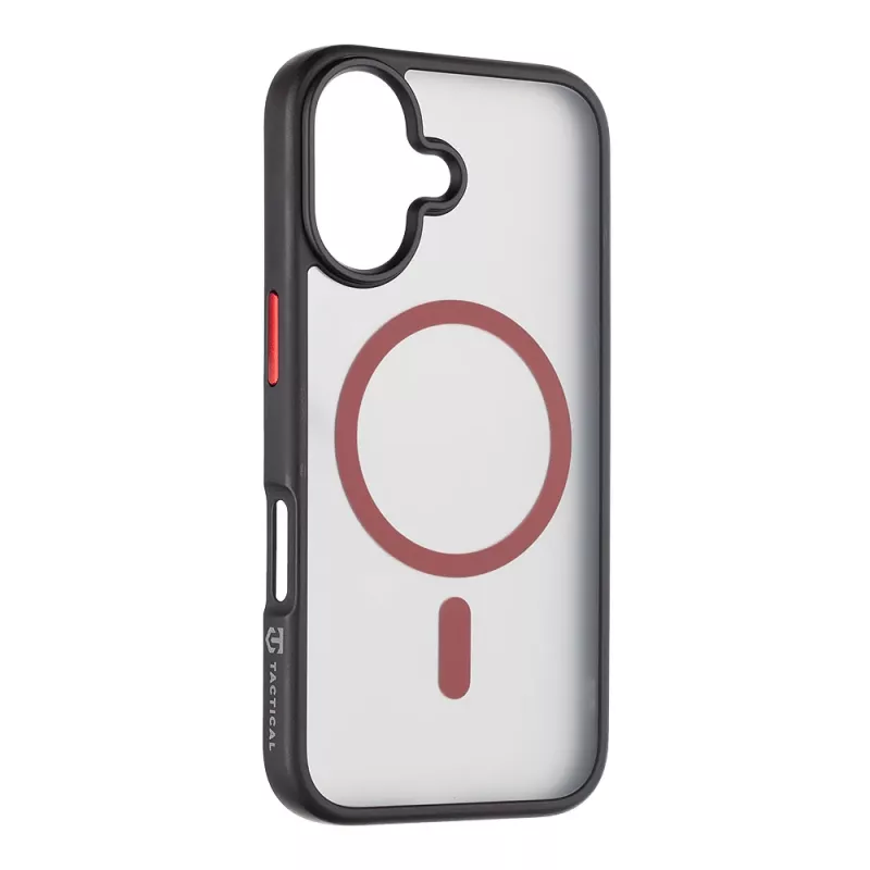 Tactical nugarėlė MagForce Hyperstealth 2.0, skirta iPhone 16, juoda/raudona