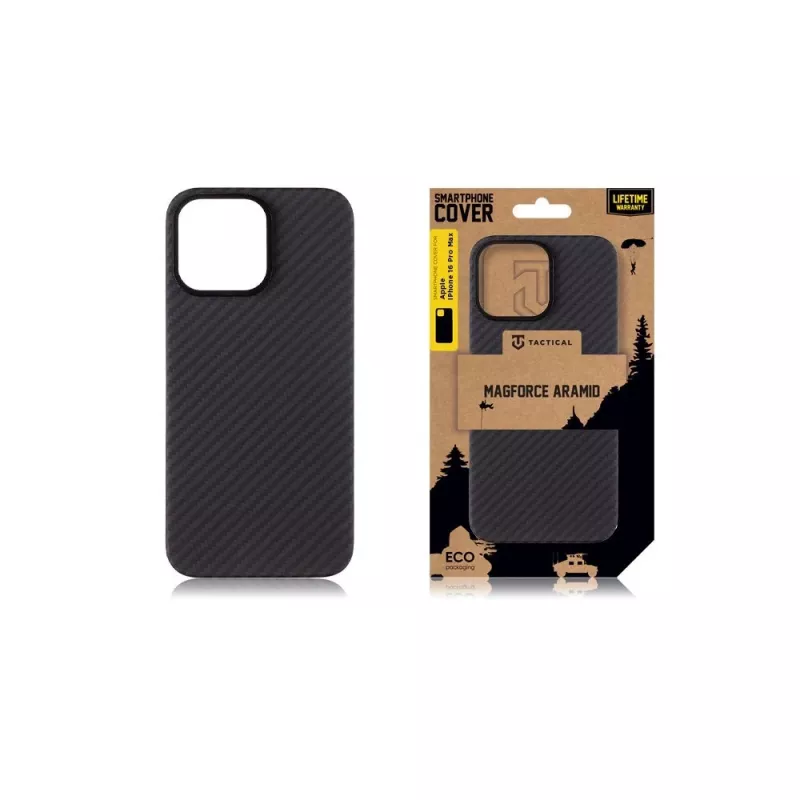 Tactical Back Cover MagForce Aramid skirtas Apple iPhone 16 Pro Max, juodas