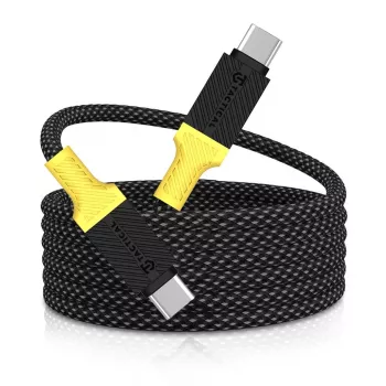 Tactical MagRope USB-C į USB-C laidas 1,2 m Juoda/Geltona