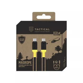 Tactical MagRope USB-C į USB-C laidas 1,2 m Juoda/Geltona