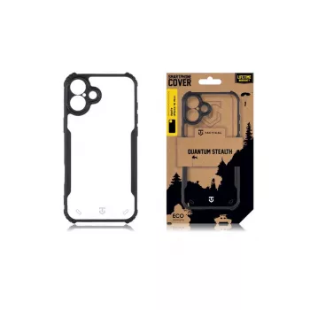 Tactical Back Cover Quantum Stealth iPhone 16 Plus Clear/Black