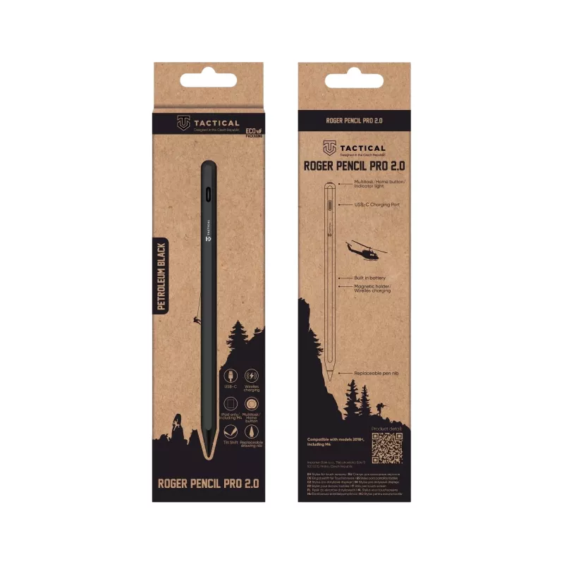 Tactical Roger Pencil Pro 2.0 Digital Stylus Pen Black