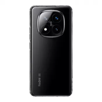 Tactical nugarėlės dangtelis TPU, skirtas Xiaomi Redmi Note 14 Pro+ 5G, permatomas