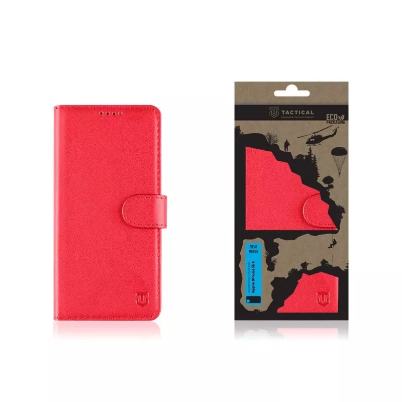 Tactical Book Cover Field Notes iPhone 16e/17e raudonas