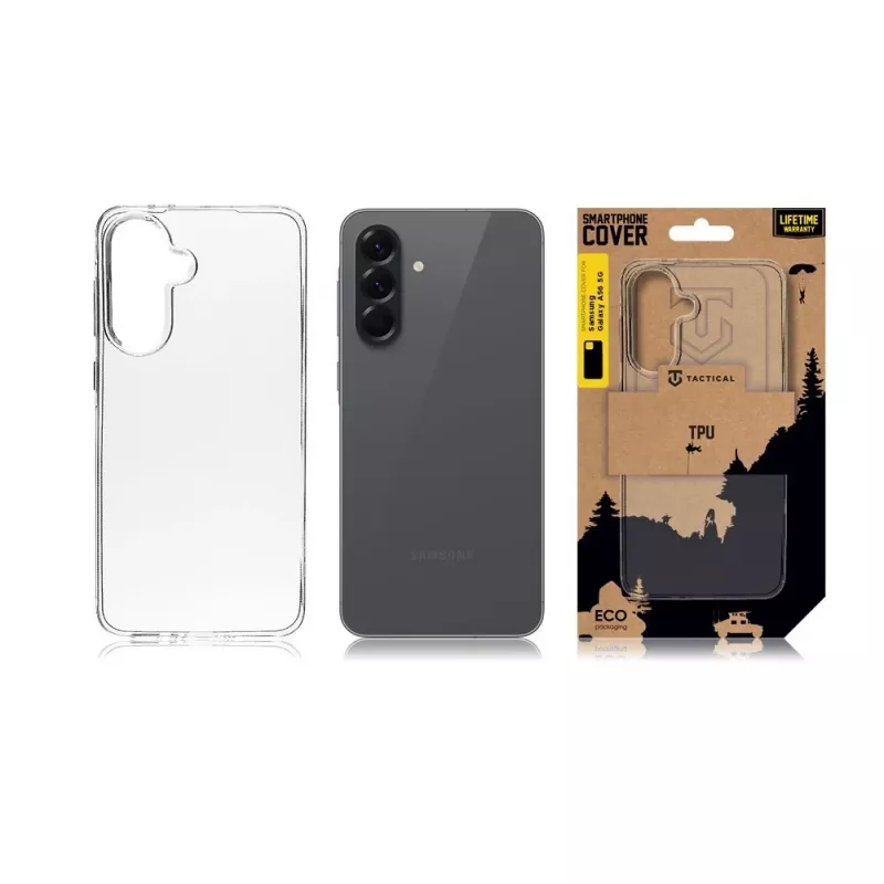 Tactical Back Cover TPU skirtas Samsung Galaxy A56 5G, permatomas
