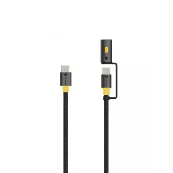 Tactical Stinger Laidas USB-C / USB-C Juodas