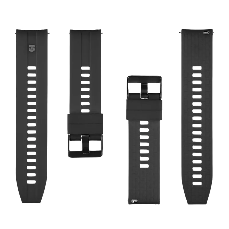 Tactical Quick Release Silicone Band 22mm Black