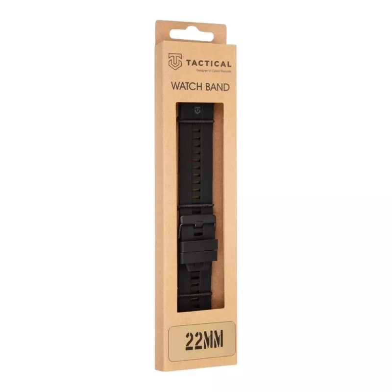 Tactical Quick Release Silicone Band 22mm Black