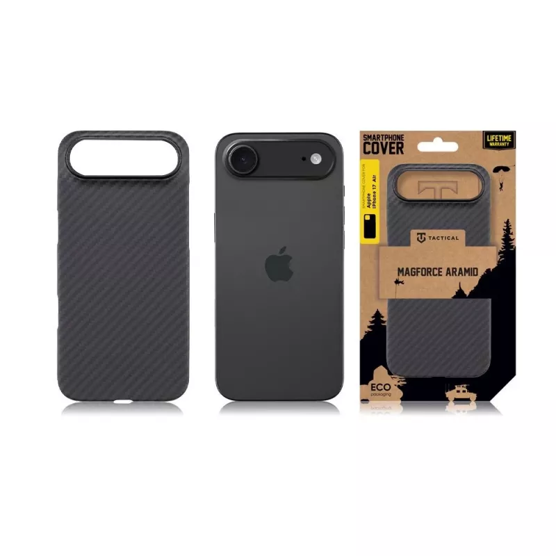 Tactical Back Cover MagForce Aramid, skirta iPhone Air, juoda