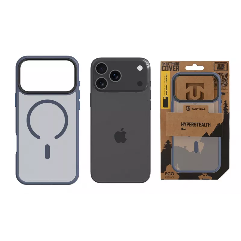Tactical Back Cover MagForce Hyperstealth for iPhone 17 Pro Max, Deep Blue