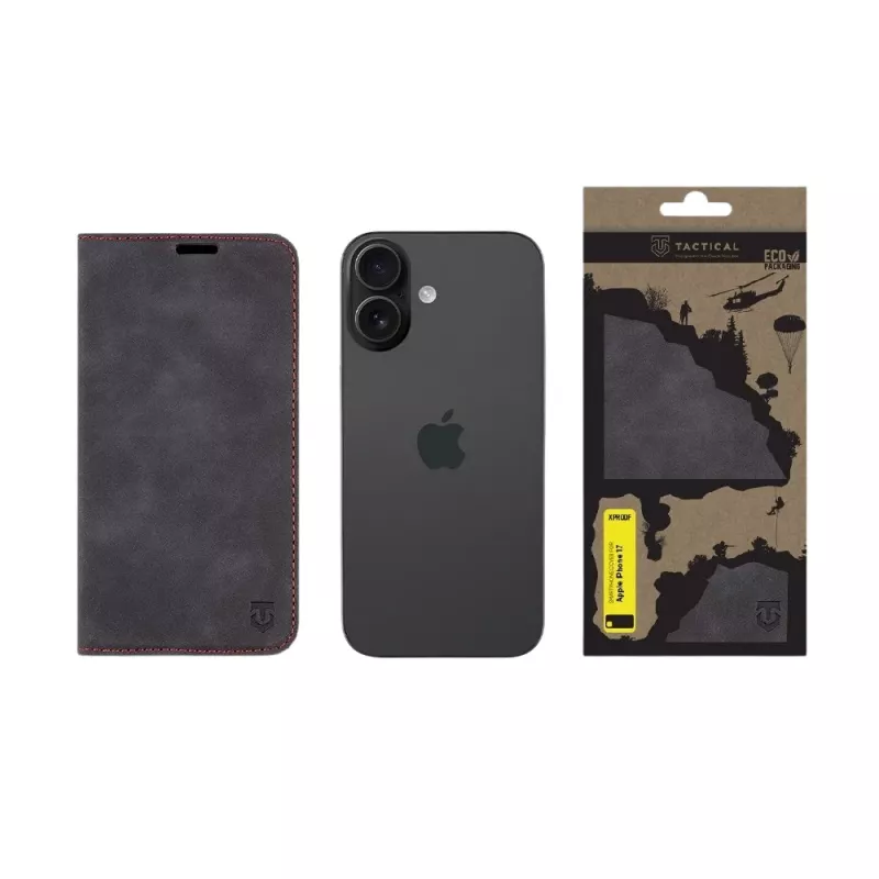 Tactical Book Cover Xproof, skirtas iPhone 17, Black Hawk