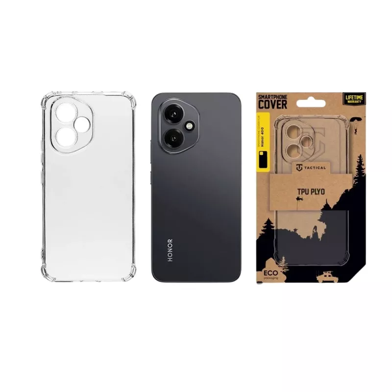 Tactical Back Cover TPU Plyo Honor 400 permatomas